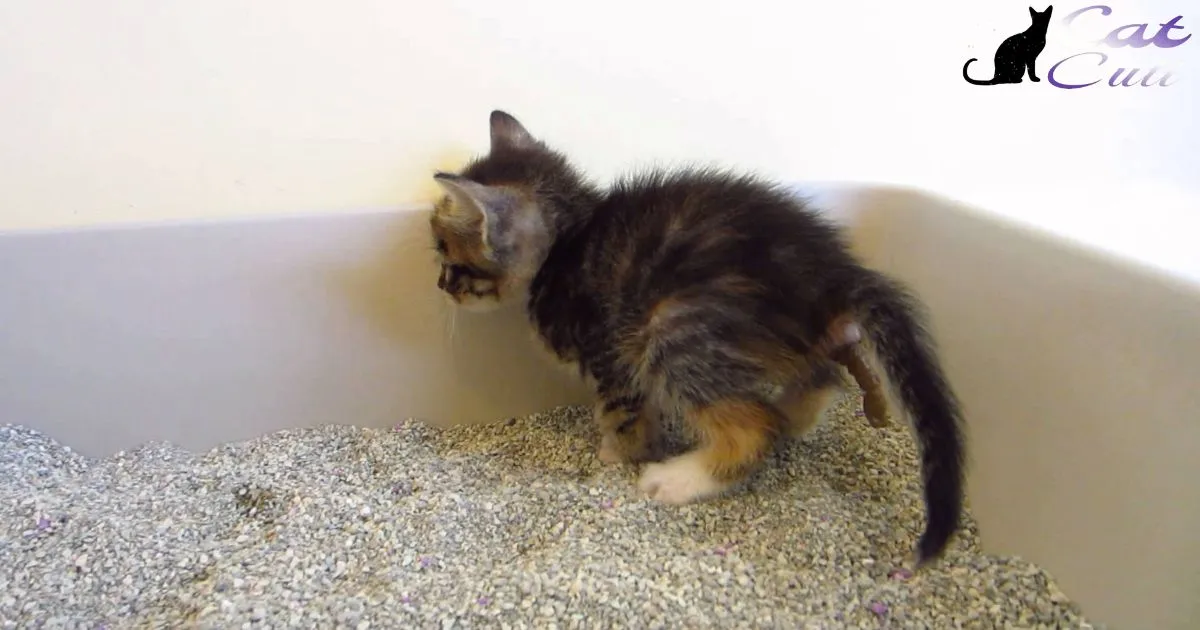 Kitten Keeps Stepping In Poop